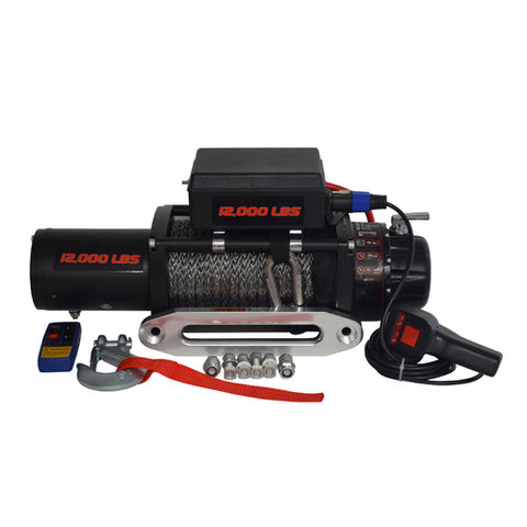 CARBON BR12 BACK ROADS WINCH - 12000LB ELECTRIC WINCH
