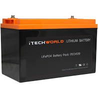 iTECH120X 12V 120Ah Lithium Ion Battery LiFePO4 Deep Cycle